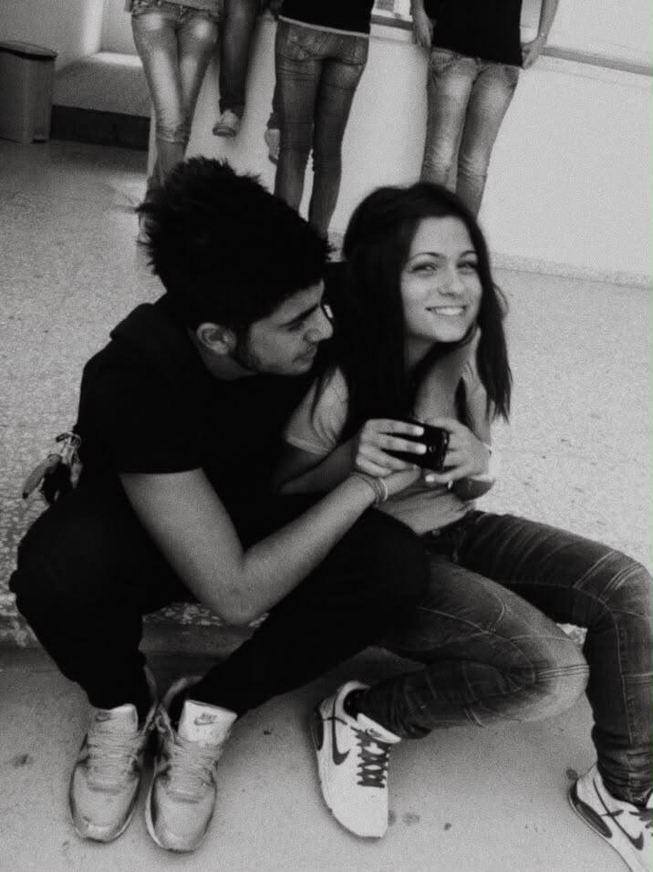 Kyriakos and Maria as teenagers, where their story began